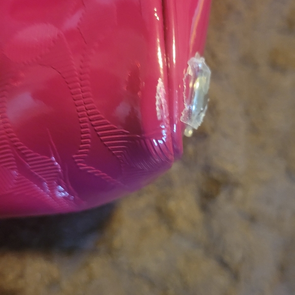 Coach Peyton Link C Embossed Leather Domed Satchel - Picture 9 of 15